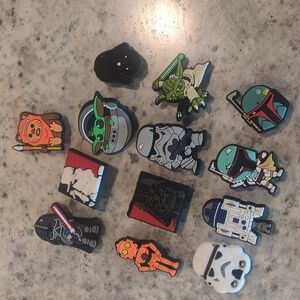 Jibbitz Star Wars Rubber Shoe‎ Croc Charms 13 Pcs